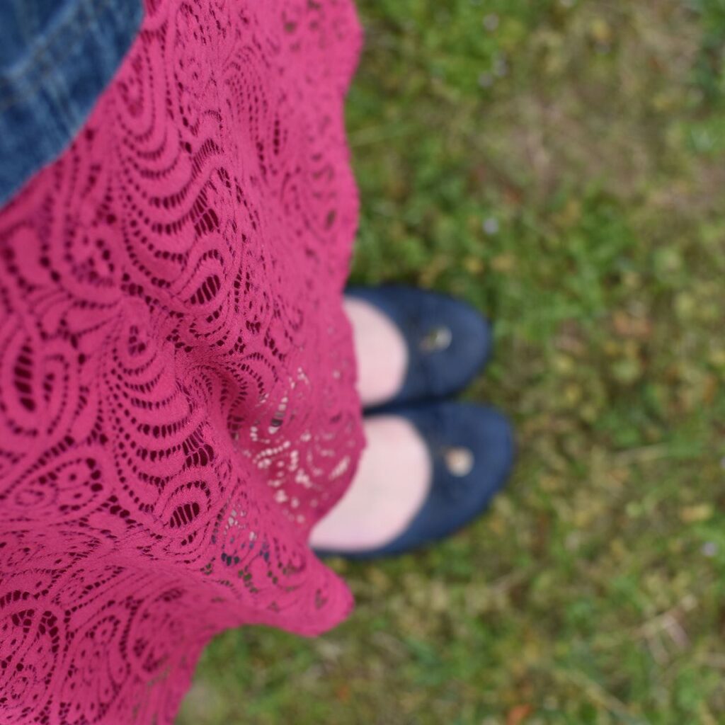 Pink Paisley and Curly Braids