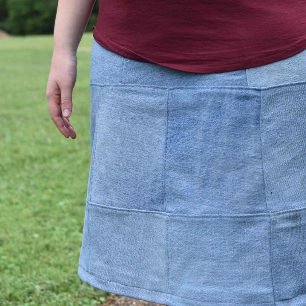 Completed: Patchwork Denim Skirt