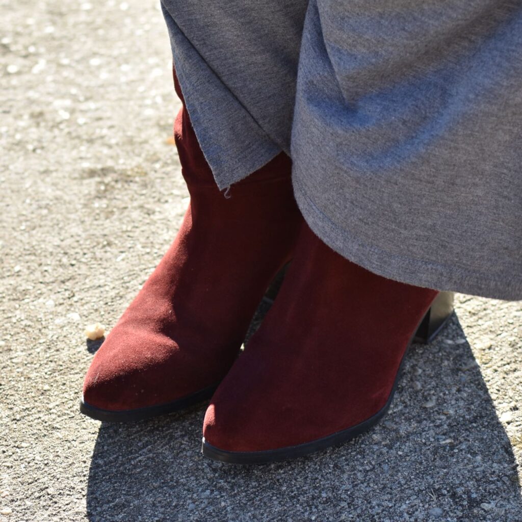 Christmas-y, with Red Boots