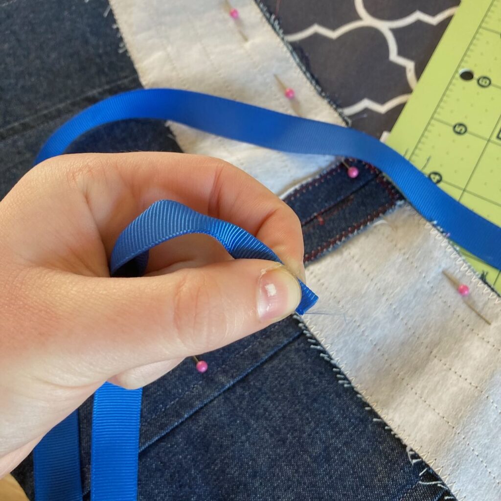 Sewing a Denim Skirt: The Waistband